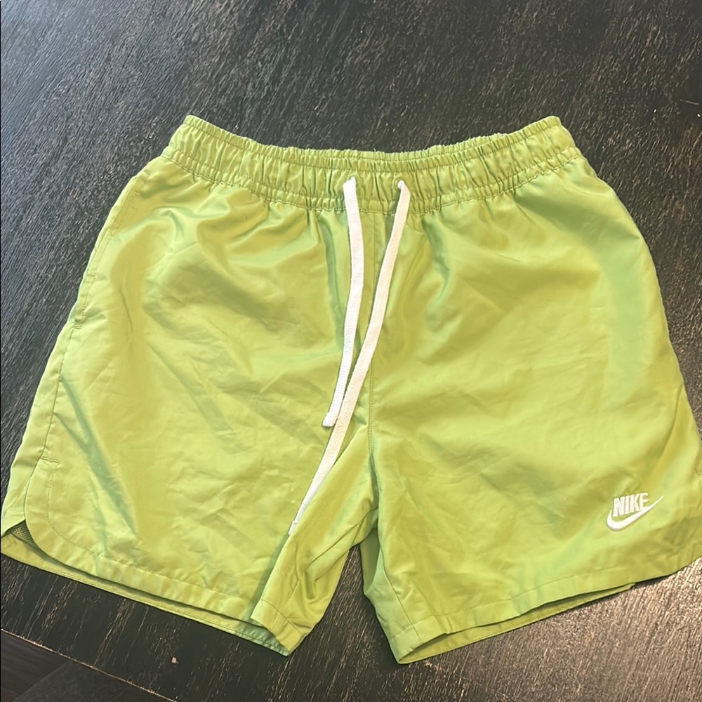 Nike Lime Green Sports Shorts